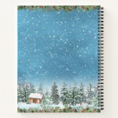 Waterverf Boslandschap kerstrecepten Notitieboek (Achterkant)