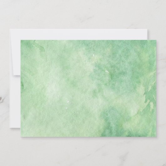 Waterverf boslandschap met de hand geschilderd kaart (Achterkant)