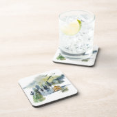 Waterverf bosscène bier onderzetter (Rechterzijde)