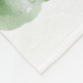 Waterverf bosscène fleece deken (Hoek)