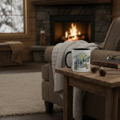 Waterverf bosscène mok