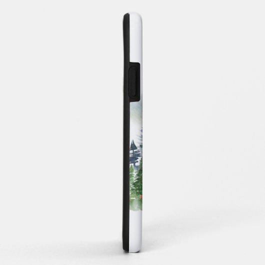 Waterverf-bosscène op maat Case-Mate iPhone case (Achterkant/rechts)