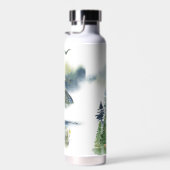 Waterverf bosscène waterfles (Rechts)