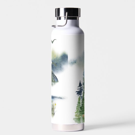 Waterverf bosscène waterfles (Rechts)