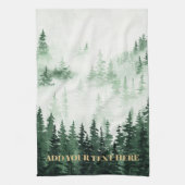 Waterverf Bosschilderij Gepersonaliseerd Theedoek (Verticaal)