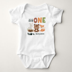 Waterverf Bossen Baby boten Romper