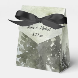 Waterverf bossen bedankdoosjes