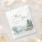 Waterverf bossen bedankzakje (Geknipt)
