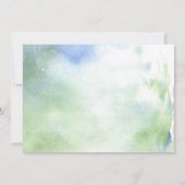 Waterverf Bossen Bosdieren 1e verjaardag Kaart (Achterkant)