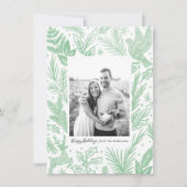 Waterverf bossen feestdagenkaart (Voorkant)