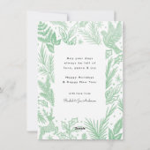 Waterverf bossen feestdagenkaart (Achterkant)