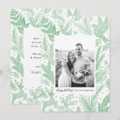 Waterverf bossen feestdagenkaart (Voorkant / Achterkant)