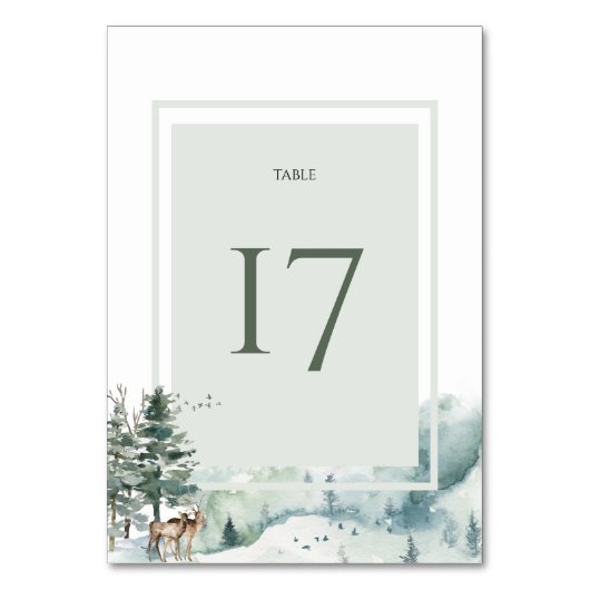 Waterverf bossen kaart (Voorkant)