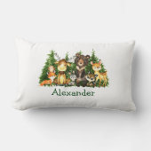 Waterverf Bossen Kussen (Voorkant)