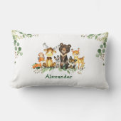 Waterverf Bossen Kussen (Voorkant)