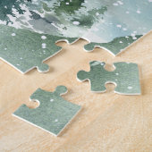 Waterverf Bossen Romans 8:28 Bijbelversie Legpuzzel (Zijkant)