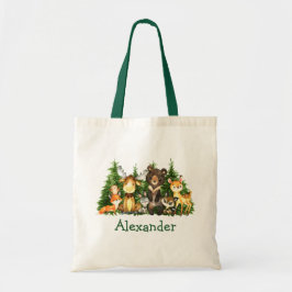 Waterverf Bossen Tote Bag