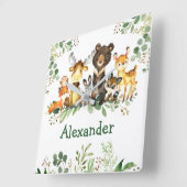 Waterverf Bossen Vierkante Klok (Hoek)