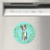 Waterverf Boston Terrier Bestie Magneet (Insitu (Vaatwasser))