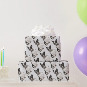 Waterverf Boston Terrier Dog Pet Animal Cadeaupapier