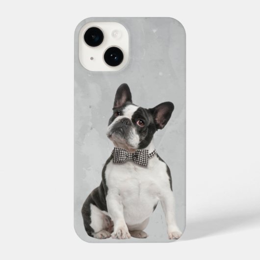 Waterverf Boston Terrier Dog Pet Animal Natuur iPhone Hoesje (Achterkant)