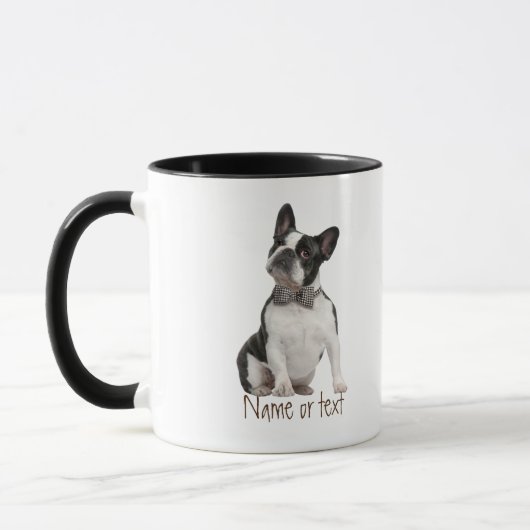 Waterverf Boston Terrier Dog Pet Custom Mok (Links)