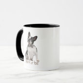 Waterverf Boston Terrier Dog Pet Custom Mok (Voorkant links)