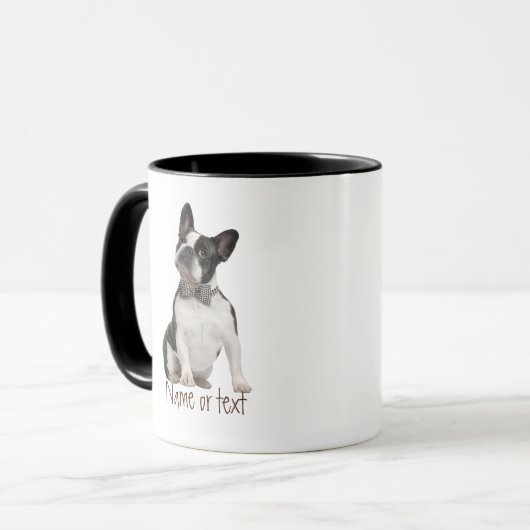 Waterverf Boston Terrier Dog Pet Custom Mok (Voorkant links)