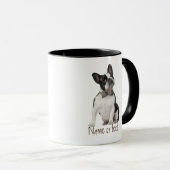 Waterverf Boston Terrier Dog Pet Custom Mok (Voorkant rechts)