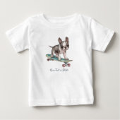 Waterverf Boston Terrier T-shirt (Voorkant)