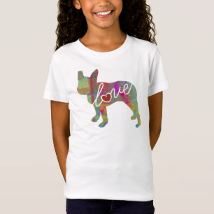Waterverf Boston Terrier T-shirt