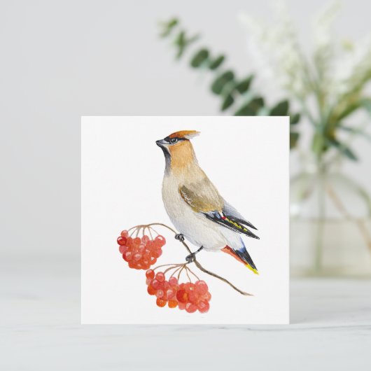 Waterverf bosvogel (Staand voorkant)