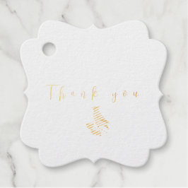 Waterverf bosvogel bedankjes labels