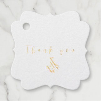 Waterverf bosvogel bedankjes labels