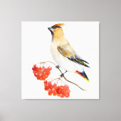 Waterverf bosvogel canvas afdruk (Voorkant)