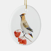 Waterverf bosvogel keramisch ornament (Rechts)