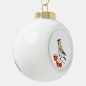 Waterverf bosvogel keramische bal ornament (Links)