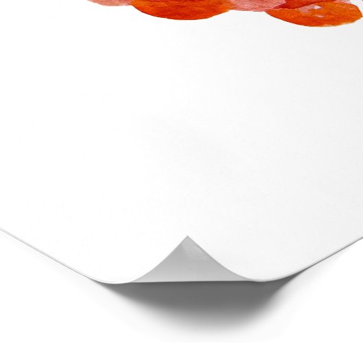 Waterverf bosvogel poster (Hoek)