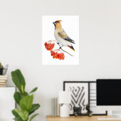 Waterverf bosvogel poster (Thuiskantoor)