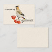 Waterverf bosvogel visitekaartje (Voorkant / Achterkant)