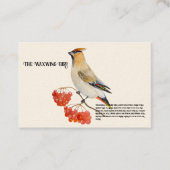 Waterverf bosvogel visitekaartje (Voorkant)
