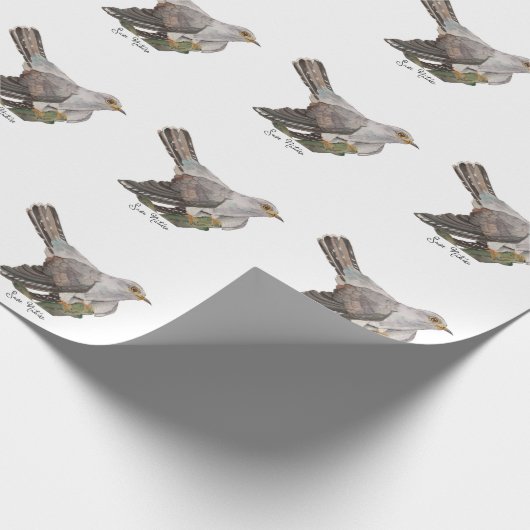 Waterverf bosvogels cadeaupapier (Hoek)