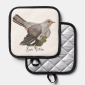 Waterverf bosvogels pannenlap (Voorkant / Achterkant)