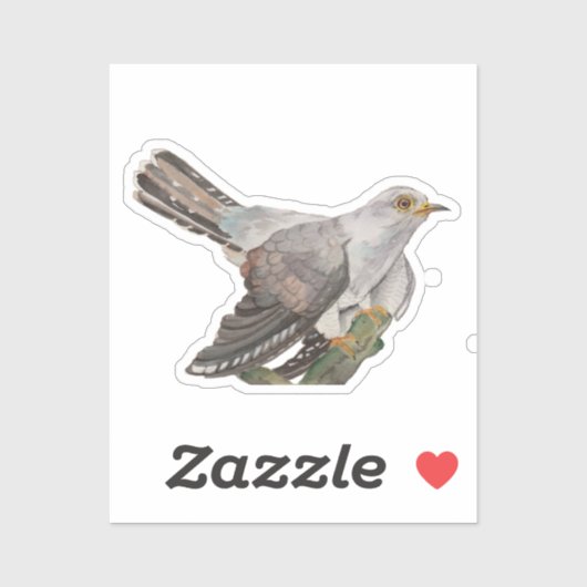 Waterverf bosvogels sticker (Vel)