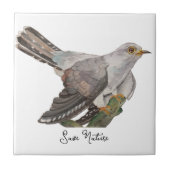 Waterverf bosvogels tegeltje (Voorkant)