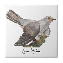 Waterverf bosvogels tegeltje