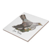 Waterverf bosvogels tegeltje (Zijkant)