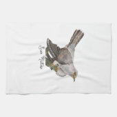 Waterverf bosvogels theedoek (Horizontaal)