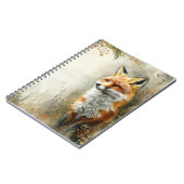 Waterverf Bosvos Natuur  Notitieboek (Linkerzijde)