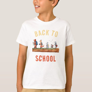 Waterverf Bosvrienden Terug naar School T-shirt